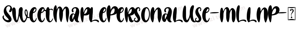 SweetMaplePersonalUse-mLlnP字体转换