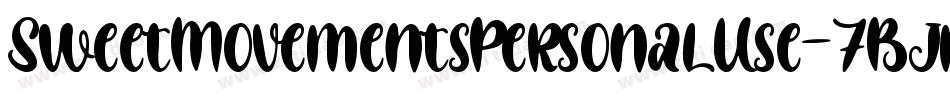 SweetMovementsPersonalUse-7BjmV字体转换