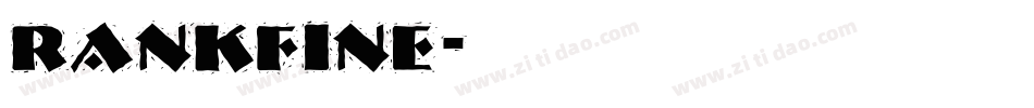 Rankfine字体转换