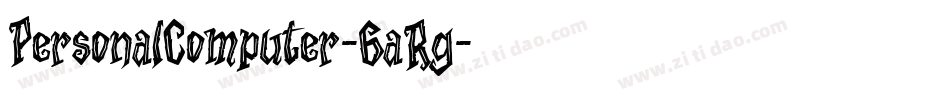 PersonalComputer-6aRg字体转换