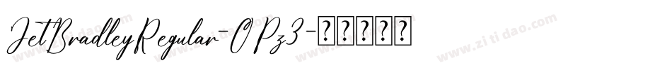 JetBradleyRegular-OPz3字体转换