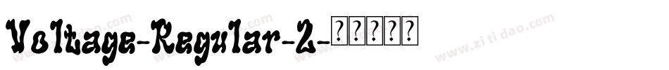 Voltage-Regular-2字体转换