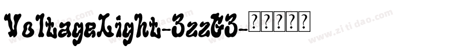 VoltageLight-3zzG3字体转换