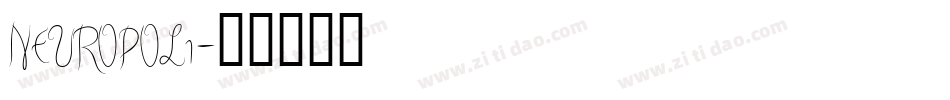 NEUROPOL1字体转换
