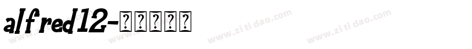alfred12字体转换