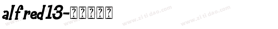 alfred13字体转换