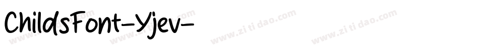ChildsFont-Yjev字体转换