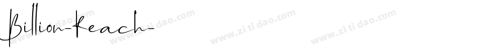 Billion-Reach字体转换