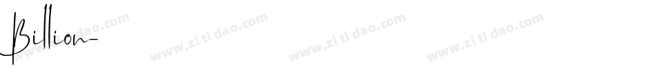 Billion字体转换