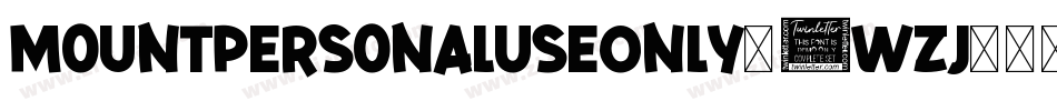 MountPersonalUseOnly-5wzj字体转换