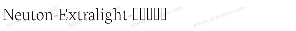 Neuton-Extralight字体转换