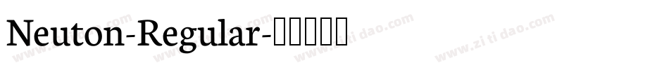 Neuton-Regular字体转换