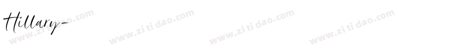 Hillary字体转换