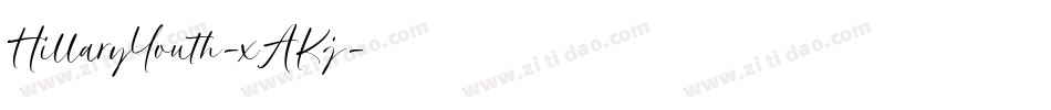 HillaryYouth-xAKj字体转换