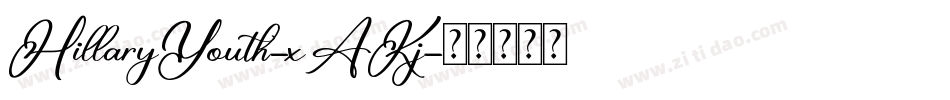 HillaryYouth-xAKj字体转换