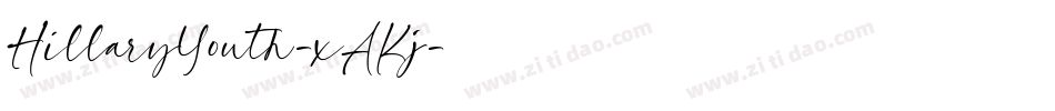 HillaryYouth-xAKj字体转换