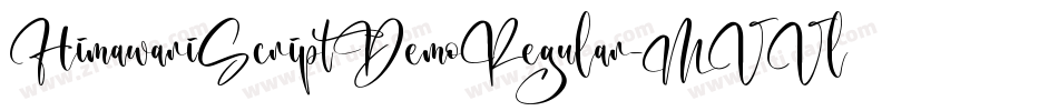 HimawariScriptDemoRegular-MVVle字体转换