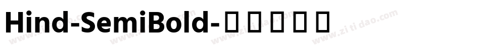 Hind-SemiBold字体转换