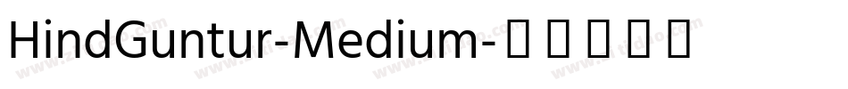 HindGuntur-Medium字体转换