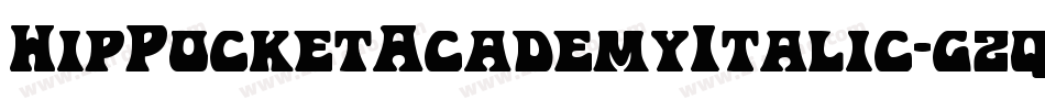 HipPocketAcademyItalic-gzqP字体转换