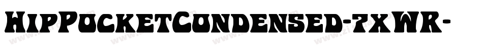 HipPocketCondensed-7xWR字体转换
