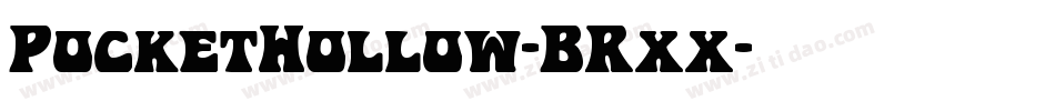 PocketHollow-BRxx字体转换