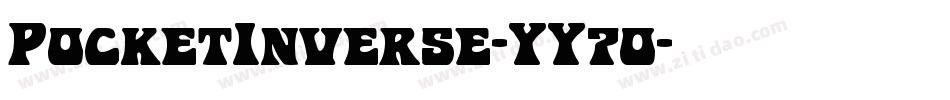 PocketInverse-YY7o字体转换