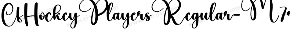 CfHockeyPlayersRegular-M7rY字体转换