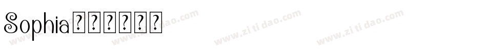Sophia字体转换