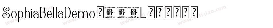 SophiaBellaDemo-131L字体转换