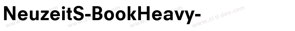 NeuzeitS-BookHeavy字体转换