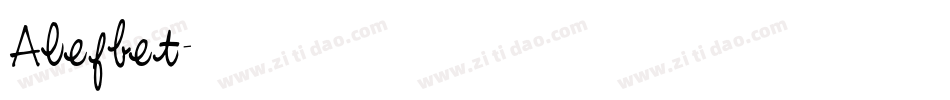 Alefbet字体转换