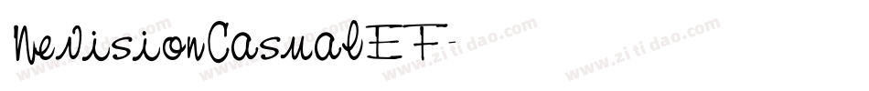 NevisionCasualEF字体转换