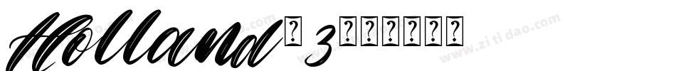 Holland-3字体转换