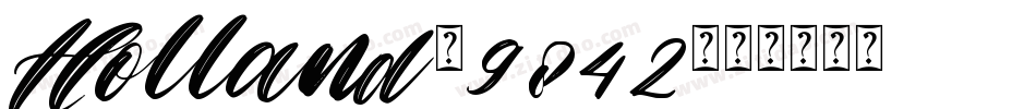 Holland-9842字体转换