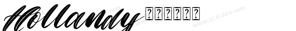 Hollandy字体转换