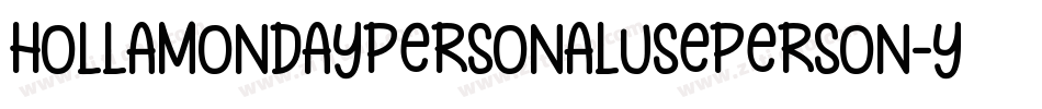 HollamondaypersonalusePerson-yw1Oe字体转换