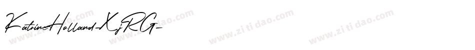 KatrineHolland-XjRG字体转换
