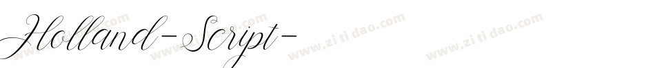 Holland-Script字体转换