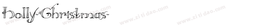 Holly-Christmas字体转换