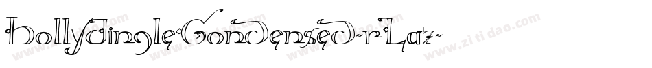 HollyJingleCondensed-rLa7字体转换
