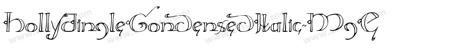 HollyJingleCondensedItalic-MgEY字体转换