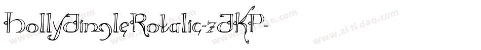 HollyJingleRotalic-7JKP字体转换