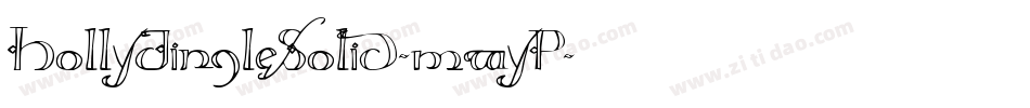 HollyJingleSolid-mwyP字体转换