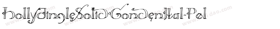 HollyJingleSolidCondenItal-P0lr字体转换