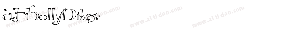 JFHollyNites字体转换