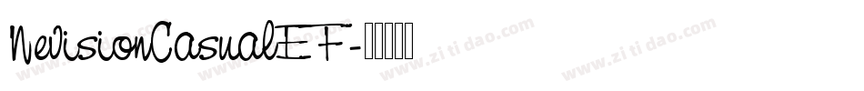 NevisionCasualEF字体转换