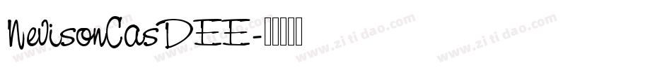 NevisonCasDEE字体转换