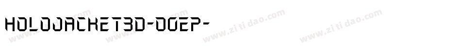 HoloJacket3D-O0EP字体转换