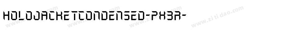 HoloJacketCondensed-pX3r字体转换